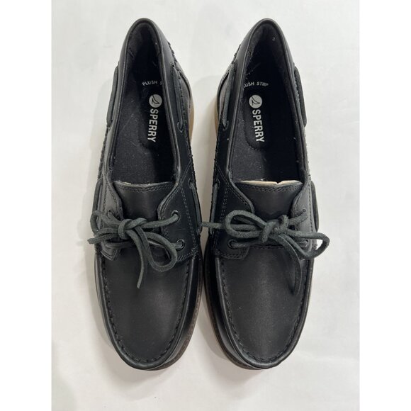 Sperry Wells Boat Shoes Topsider in Black - Picture 3 of 9
